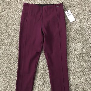 Ivanka Trump eggplant leggings NWT size medium